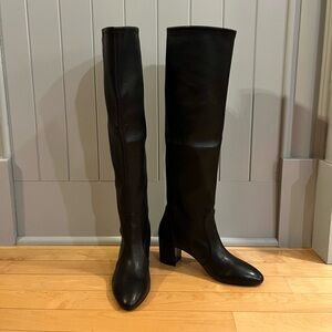 Stuart Weitzman Leather Slouch Boots - NWOT